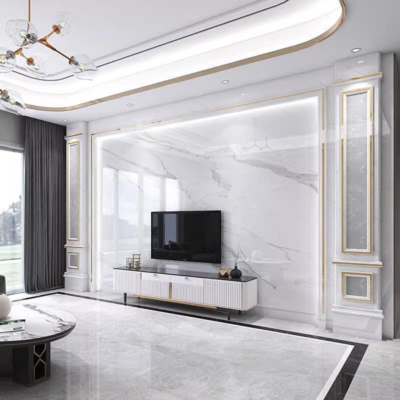 New Style Tv Slate Background Wall with Marble Roman Columns, New Chinese Style, Simple Large Panel Tv Wall, Light Luxury New Style Tv Slate Background Wall with Marble Roman Columns, New Chinese Style, Simple Large Panel Tv Wall, Light Luxury