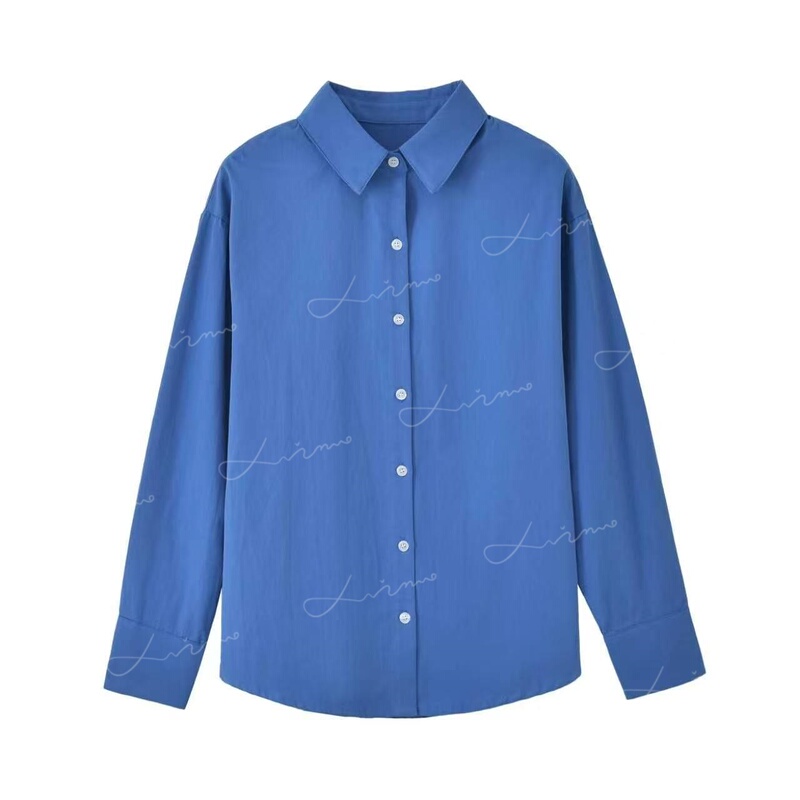 Star Promise·French-Style Atmosphere, Relaxed Feel, Contrasting Color Cuffs and Collar, Sports Casual Twill Shirt G5293