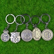 Five Major League West A Premier League Bundesliga Serie A football fans commemorative pendant retro bronze keychain