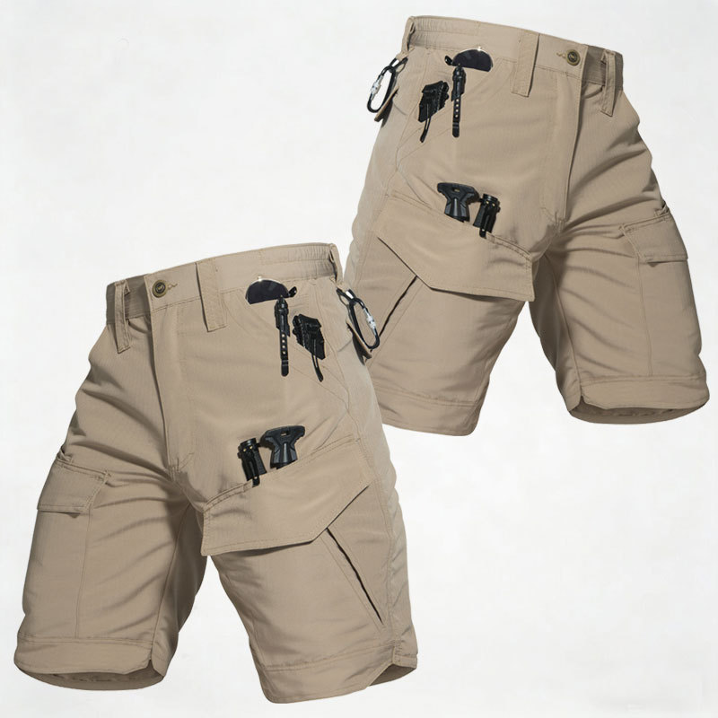 Archon Functional Cargo Shorts Men's Summer Multi-Pocket Tactical Shorts Waterproof Scratch-Resistant Military Camouflage Knee-Length Shorts Archon Functional Cargo Shorts Men's Summer Multi-Pocket Tactical Shorts Waterproof Scratch-Resistant Military Camouflage Knee-Length Shorts