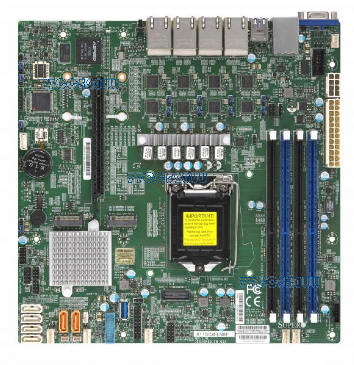 Supermicro X11SCM-LN8F C246 8 I210-AT Gigabit network cards support M 2 E-2100 2200
