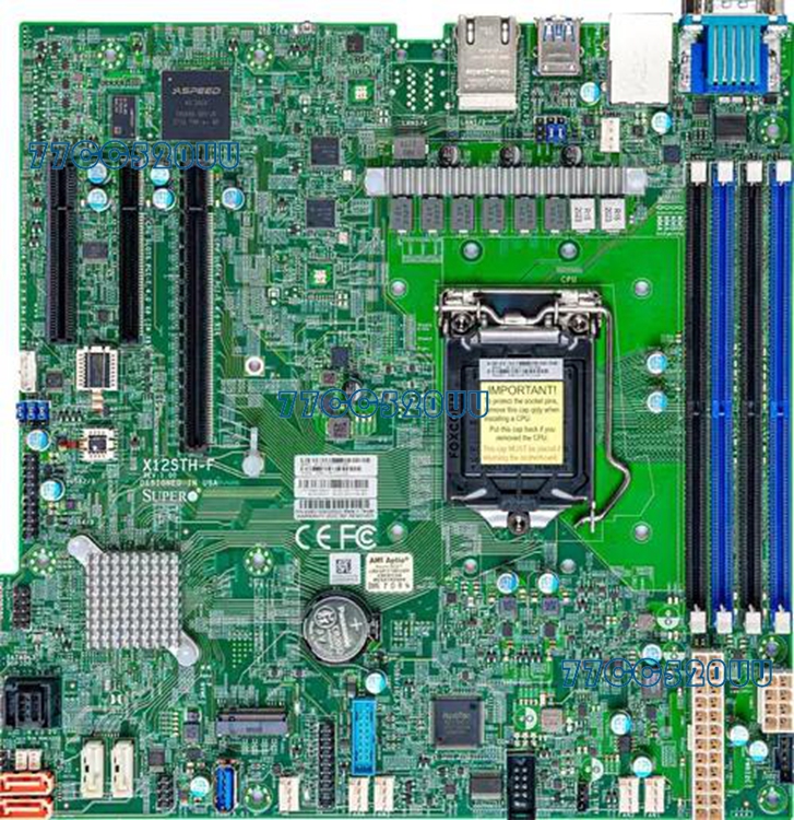 Ultra Micro X12STH-F single-way server motherboard C256 LGA1200 E-2300 10th generation Core M2