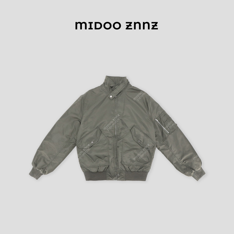 Midoo Znnz'Flying Cotton Jacket' Versatile Casual Jacket Cotton Warm Coat 2397m Midoo Znnz'Flying Cotton Jacket' Versatile Casual Jacket Cotton Warm Coat 2397m