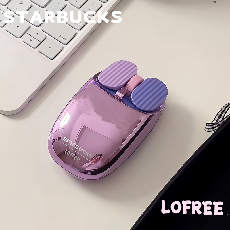 Starbucks Lofei Lofree Co-Branded Potato Chip Mouse Wireless Bluetooth Rechargeable Worker Decompression Office Desk