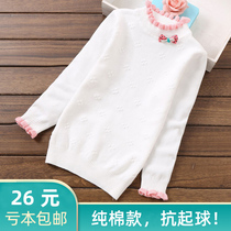 Girls foreign baby knitted sweater womens pullover 2021 autumn new autumn female treasure children autumn and winter children