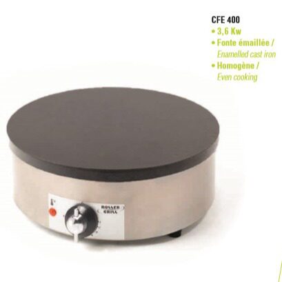 Leqiao ROLLER GRILL round pancake stove electric cake pan commercial crepe machine pancake machine CFE400