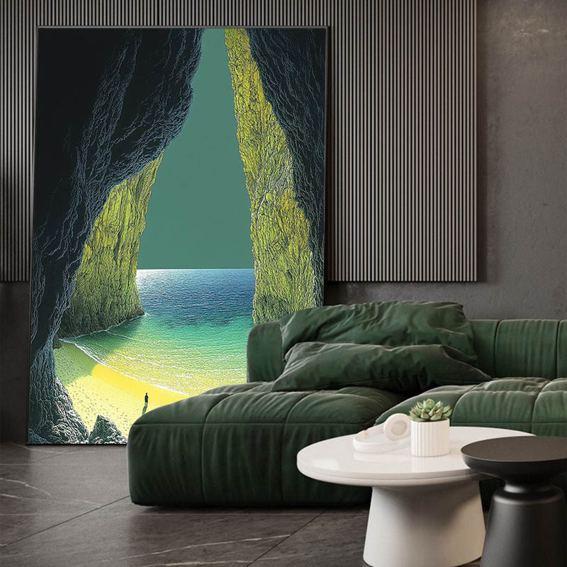 Nordic Style Modern Minimalist Decorative Oil Painting for Living Room, Three-Dimensional Landscape Abstract Pure Hand-Painted Thick Texture Floor-Standing Painting Nordic Style Modern Minimalist Decorative Oil Painting for Living Room, Three-Dimensional Landscape Abstract Pure Hand-Painted Thick Texture Floor-Standing Painting