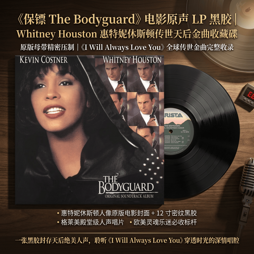 Whitney Houston Bodyguard Movie Soundtrack Lp Vinyl Record