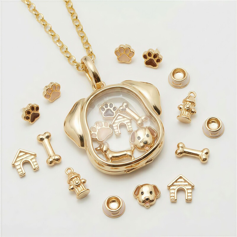 Aetheria Open and Close Series New Dog Pendant Hollow Personalized DIY Photo Box Necklace Pet Hair Keepsake Aetheria Open and Close Series New Dog Pendant Hollow Personalized DIY Photo Box Necklace Pet Hair Keepsake