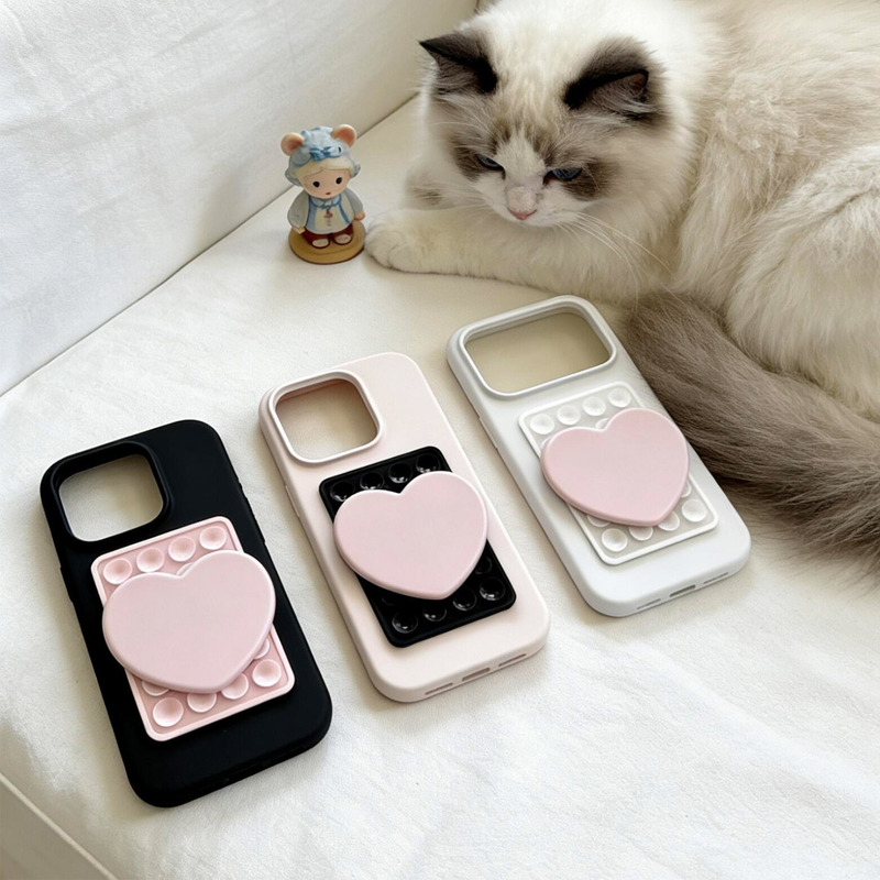 Flngng Li Rongshu Style Korean Simple Color-Blocking Suction Cup Mirror Phone Case Suitable for 13 Apple 17 Pro Max New iPhone 16 Pro/14 Pro Liquid Silicone Case 15 Flngng Li Rongshu Style Korean Simple Color-Blocking Suction Cup Mirror Phone Case Suitable for 13 Apple 17 Pro Max New iPhone 16 Pro/14 Pro Liquid Silicone Case 15