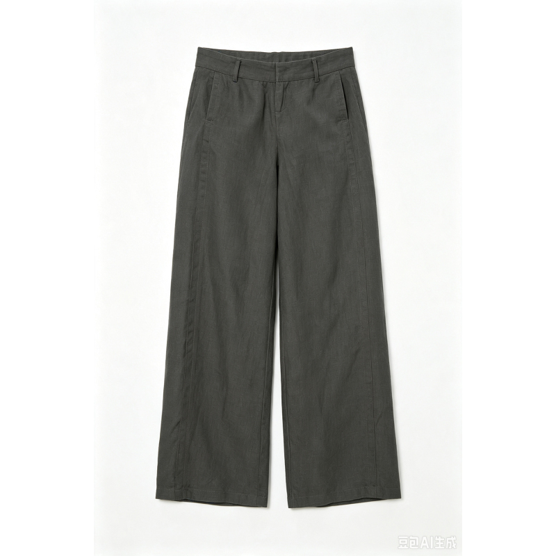 【8-22】Hemp Split Wide-Leg Women's Pants Hs-251K229 【8-22】Hemp Split Wide-Leg Women's Pants Hs-251K229