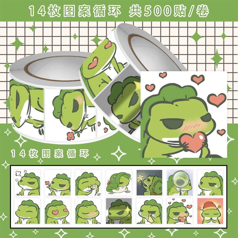 2000 New Travel Frog Stickers, Cute Cartoon Game Travel Frog Stickers, Small Frog Peripheral Stickers 2000 New Travel Frog Stickers, Cute Cartoon Game Travel Frog Stickers, Small Frog Peripheral Stickers