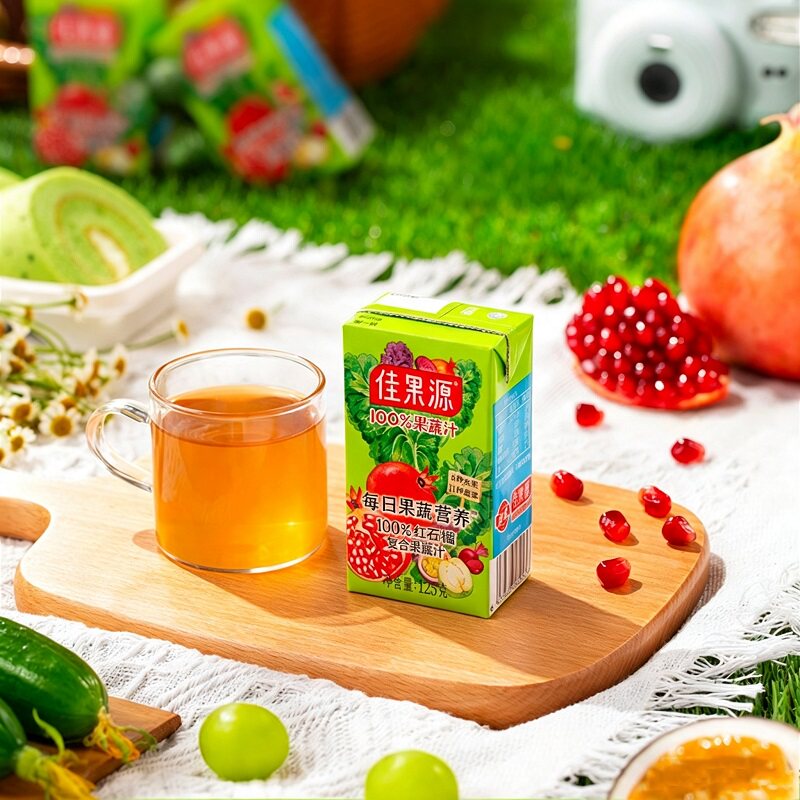 「详情页领补贴」佳果源红石榴果蔬汁125g*36盒17种果蔬营养0脂肪 领领实拍商品图