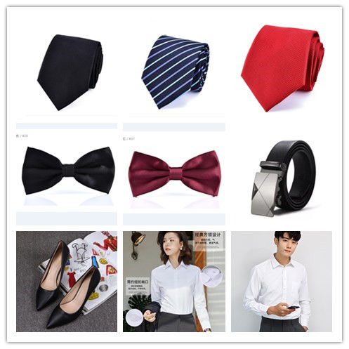 Clothes rental with accessories - tie - tie - tie belt - neck - flower shirt for rent