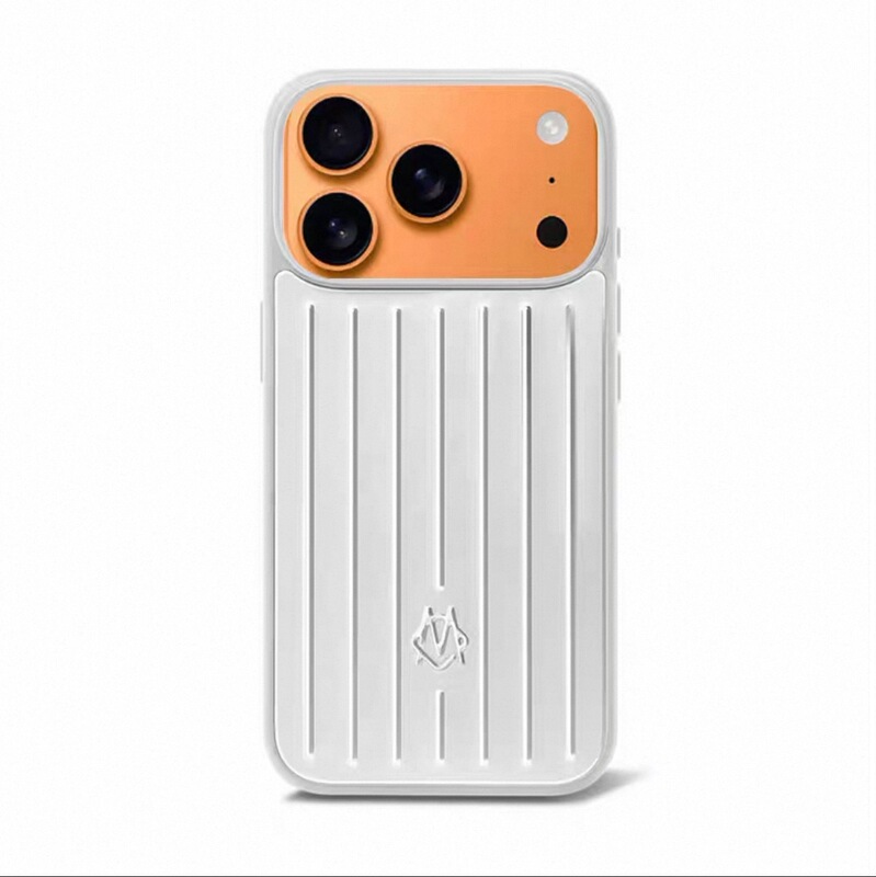 Suitable for & Rimowa iPhone 18 Pro Max Phone Case, Titanium Gold New Model, Magnetic Rimowa 17 Pro Protective Case, Luggage Aluminum-Magnesium Alloy, Drop-Proof, Business Official Recommendation
