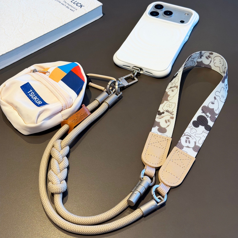 High-End Mobile Phone Lanyard with Earphone Storage, Coin Purse, Crossbody, Adjustable Shoulder Strap, Anti-Lost, High-End Feel, Vintage Print Lanyard High-End Mobile Phone Lanyard with Earphone Storage, Coin Purse, Crossbody, Adjustable Shoulder Strap, Anti-Lost, High-End Feel, Vintage Print Lanyard