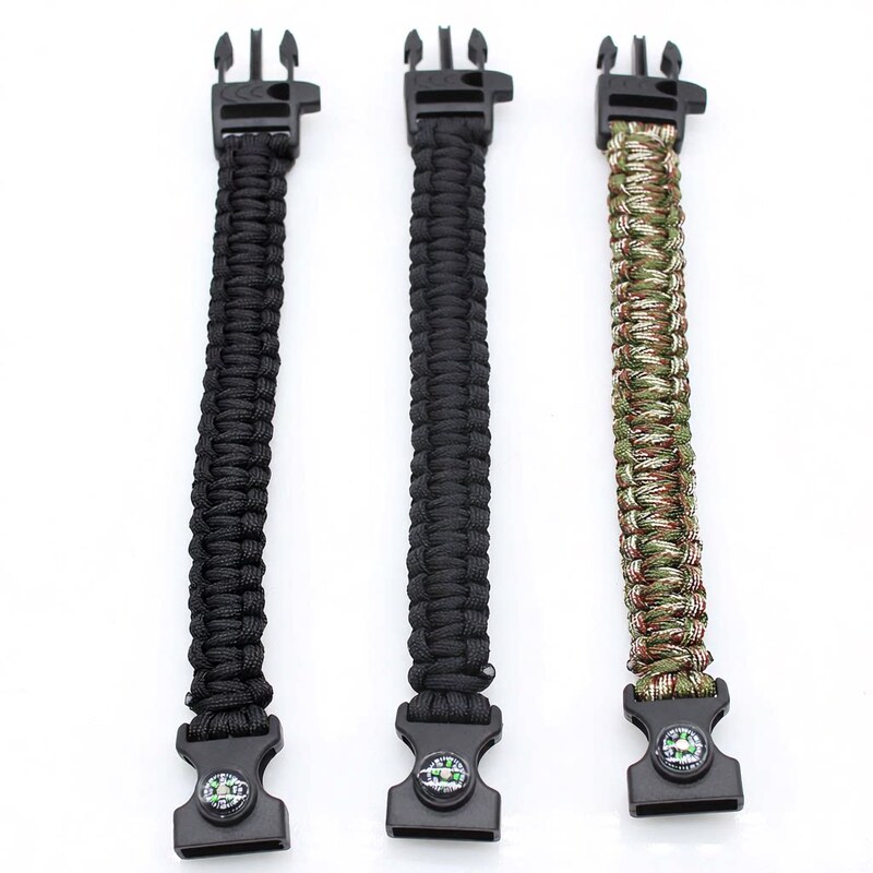 Paracord Bracelet Multi-Functional Woven Bracelet Seven-Core Paracord Outdoor Survival Emergency Wrist Rope Bracelet Wilderness Adventure Paracord Bracelet Multi-Functional Woven Bracelet Seven-Core Paracord Outdoor Survival Emergency Wrist Rope Bracelet Wilderness Adventure