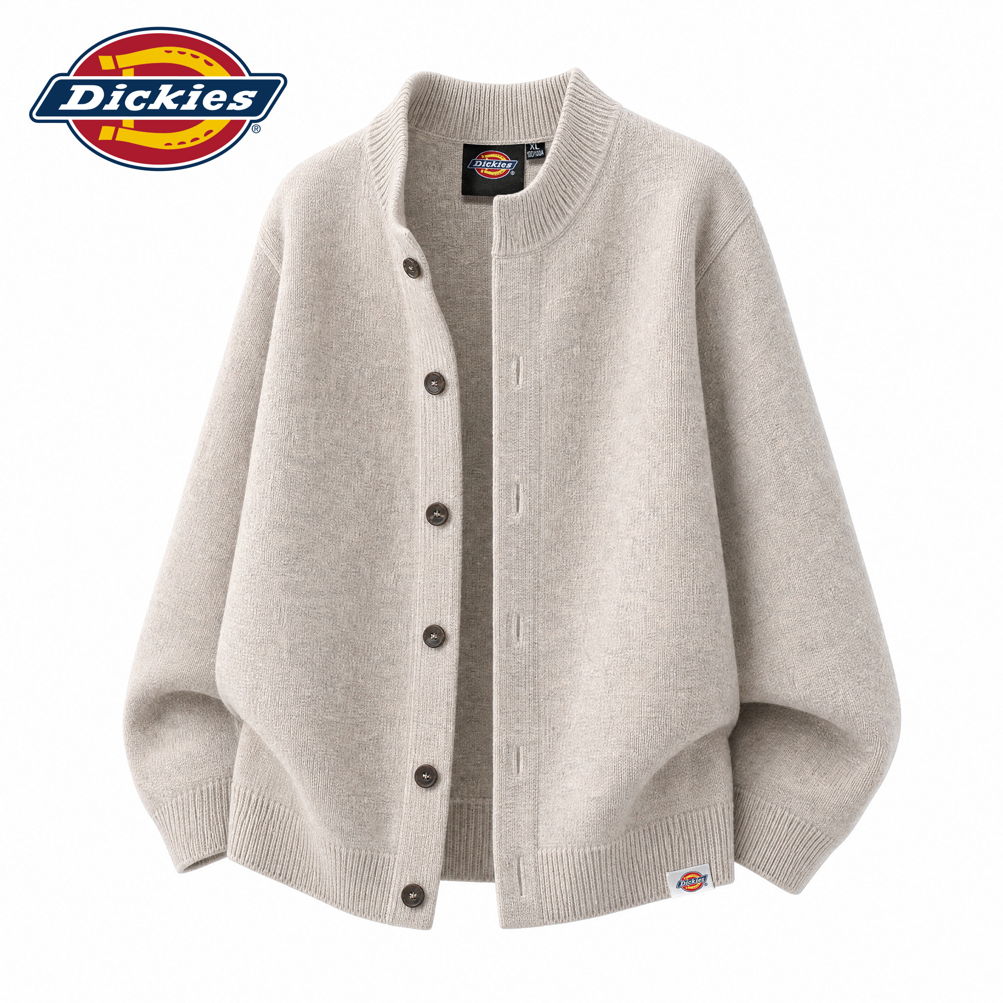 Dickies เสื้อสเวตเตอร์ถักผู้ชาย คอรอบ กระดุม ทรงหลวม แฟชั่นใหม่ฤดูใบไม้ร่วง สไตล์ลำลอง ใช้งานได้หลากหลาย