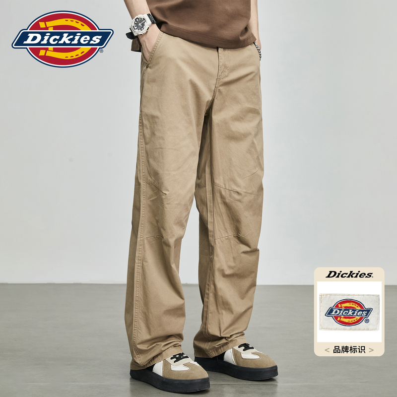 Dickies Men's Casual Pants New Trendy Loose Design Versatile Drape Straight-Leg Work Pants