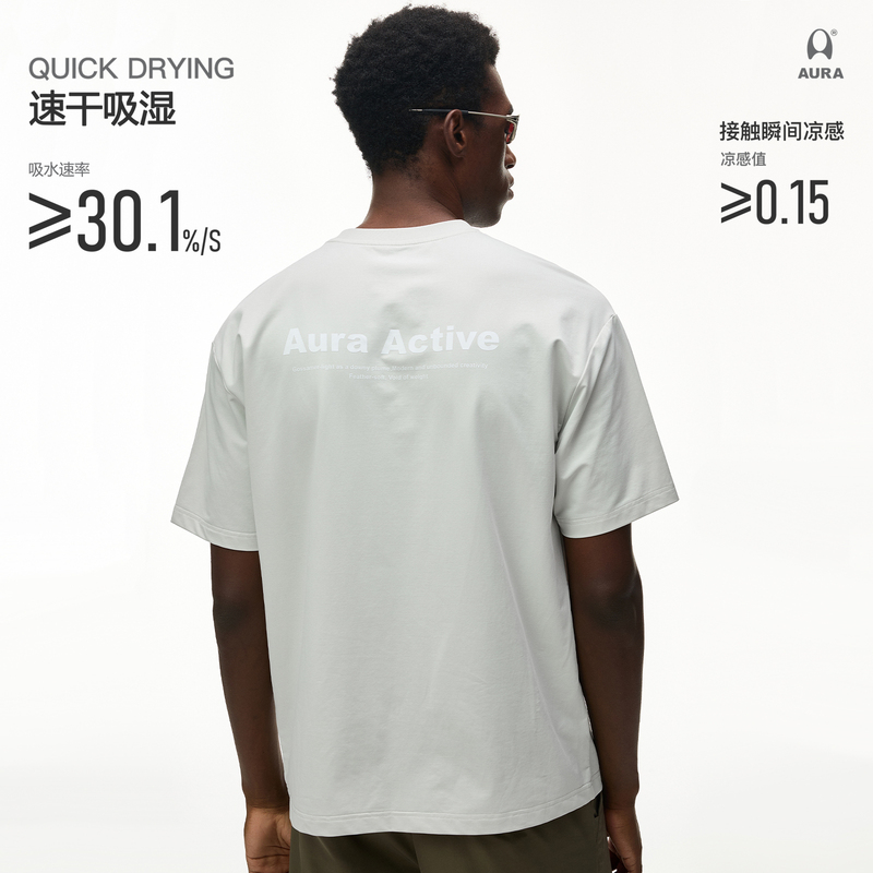 Aura Lightweight Imitation Cotton Quick-Drying T-Shirt 26 Summer Cool Anti-Mite Printed Sports Basic Short-Sleeved T-Shirt for Men Aura Lightweight Imitation Cotton Quick-Drying T-Shirt 26 Summer Cool Anti-Mite Printed Sports Basic Short-Sleeved T-Shirt for Men