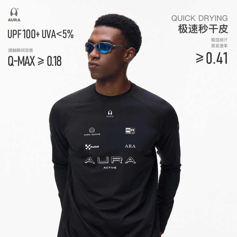 Aura F1 Cotton-Like Nylon Racing Print Moisture-Absorbing and Cool-Feeling Upf100+ Sports Slim-Fit Skin Clothing Long-Sleeved T-Shirt Aura F1 Cotton-Like Nylon Racing Print Moisture-Absorbing and Cool-Feeling Upf100+ Sports Slim-Fit Skin Clothing Long-Sleeved T-Shirt