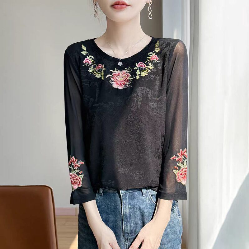 Embroidered Lace Sleeves as a Base Layer Embroidered Lace Sleeves as a Base Layer