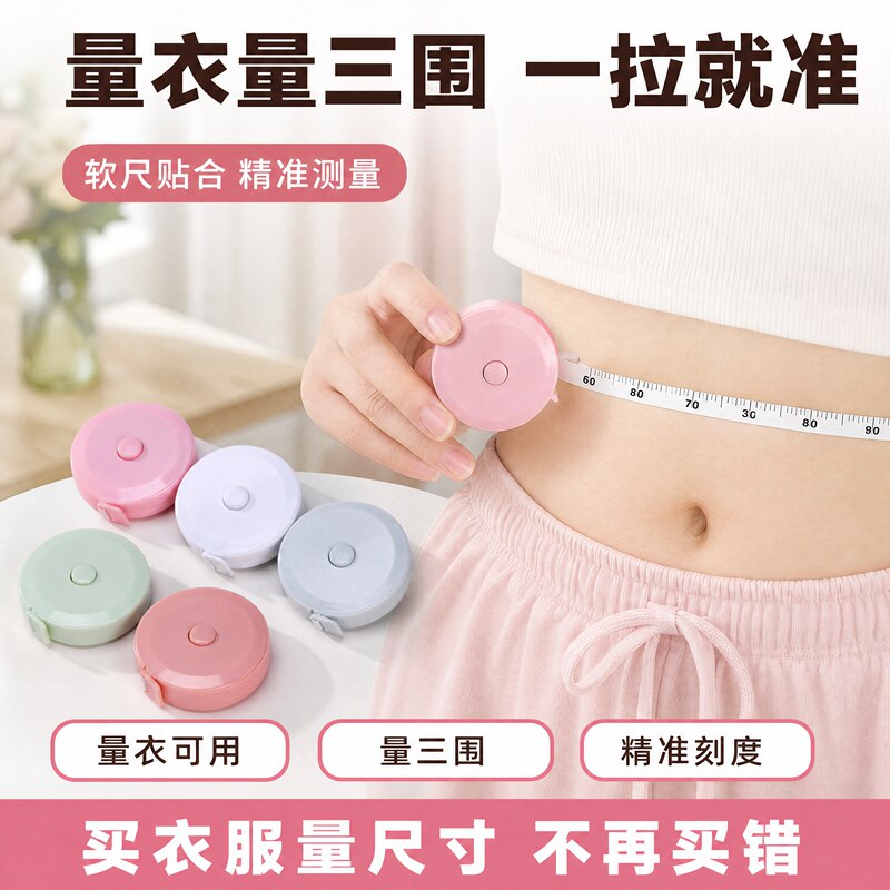 Mini Tape Measure, Soft Ruler, Multi-Functional High-Precision Small Measuring Tape for Measuring Body Measurements, Waist, Bust, and Fabric Mini Tape Measure, Soft Ruler, Multi-Functional High-Precision Small Measuring Tape for Measuring Body Measurements, Waist, Bust, and Fabric