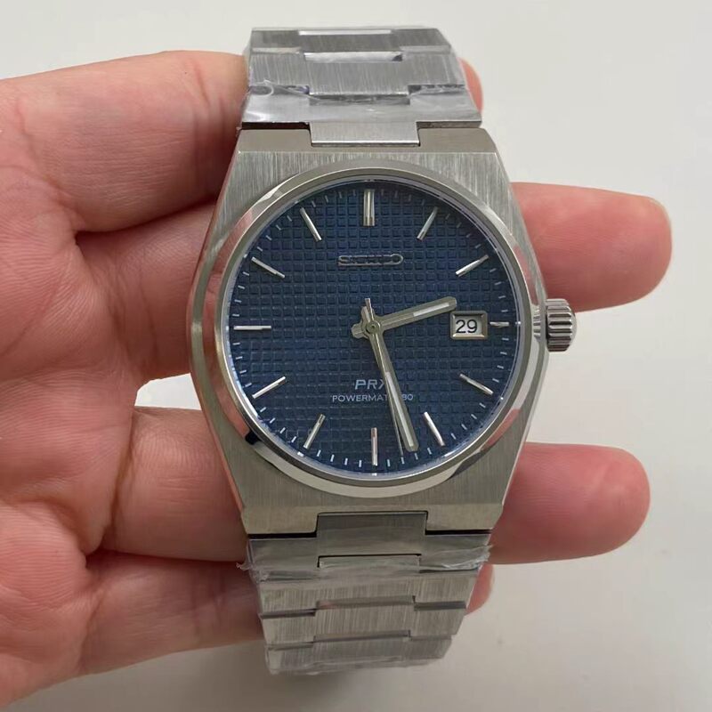 Prx Series Watch 40mm Men's Watch Mechanical Watch Compatible with Nh35 Movement, Green Luminous