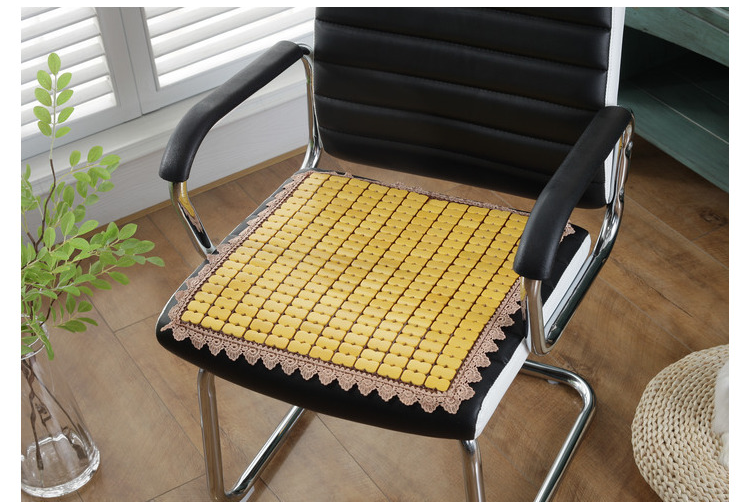 Cushion mùa hè ghế máy tính văn phòng mạt chược mat sếp đệm vòng đệm xe tre Liangdian trượt thở - Ghế đệm / đệm Sofa thảm trải ghế