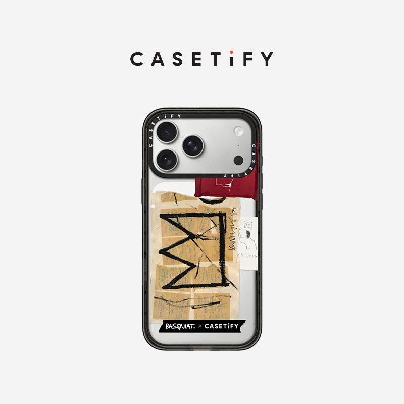 Basquiat X Casetify Basquiat Collaboration Crown Collage Suitable for Apple Iphone17Promax/17Pro/Air/6Promax/16Pro Phone Cases