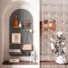 Solid wood hole board custom wall storage rack entry entrance hanging board wall hanging partition large and small hole storage display rack