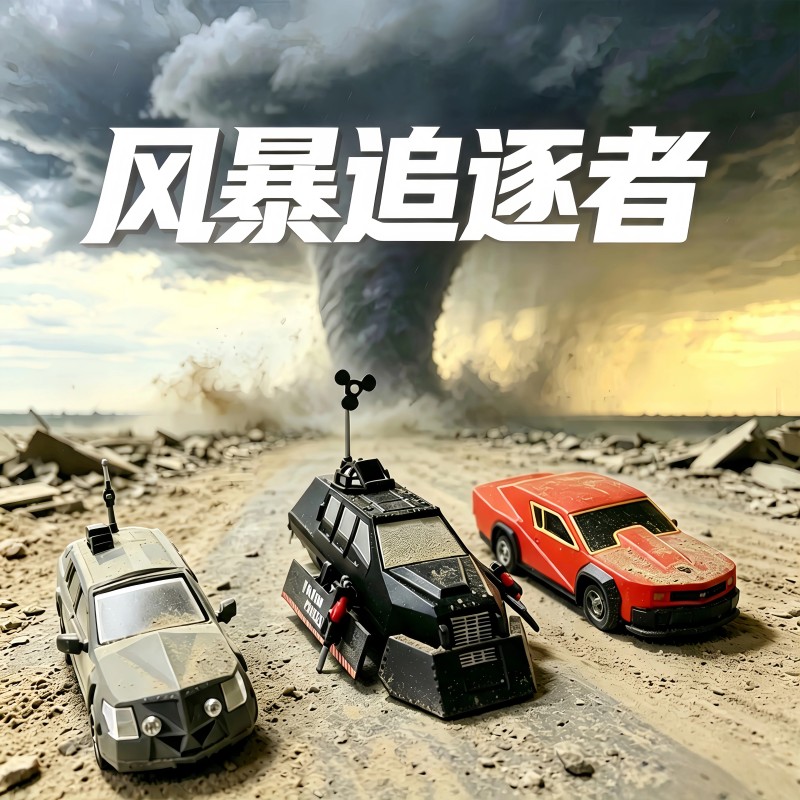[Storm Chaser] Dominator 3 Model Tiv2 Tornado Interceptor Vehicle Ornament Movable Toy Deployable
