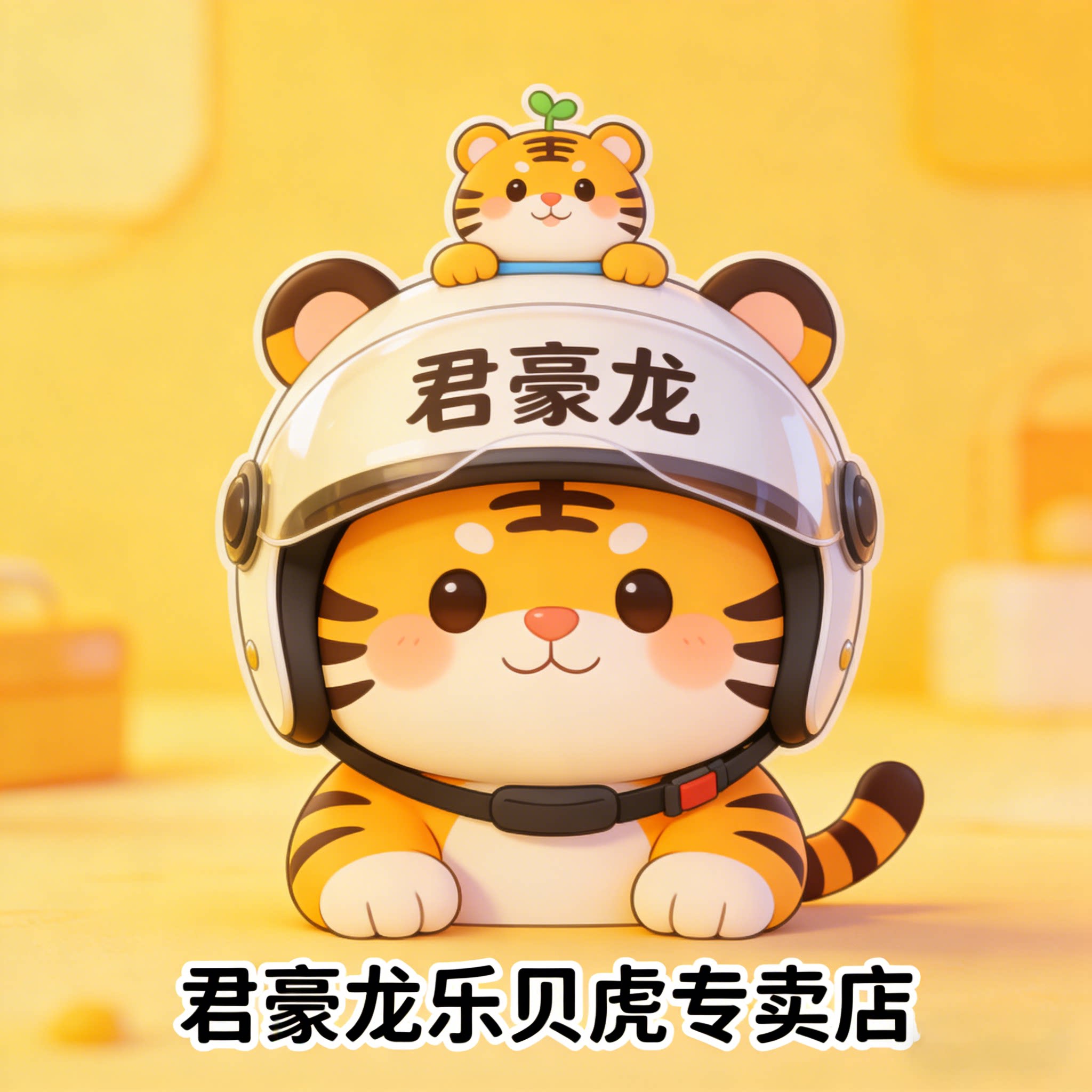 君豪龙乐贝虎专卖店的LOGO