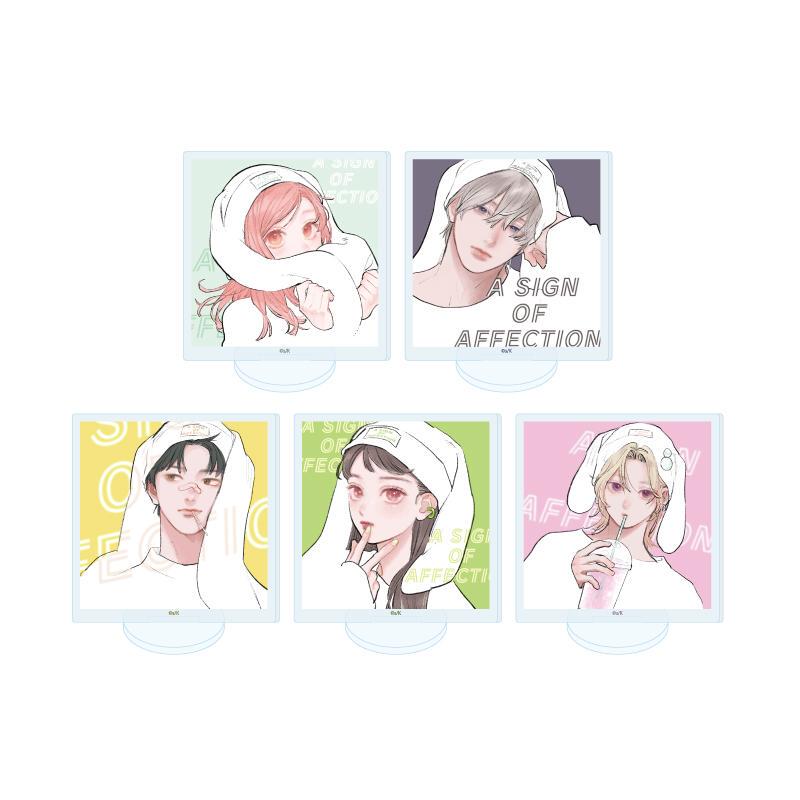 [in Stock] A3 Fingertip Touch, Unwilling to Part, Official Illustration Acrylic Mini Stand Blind Pack