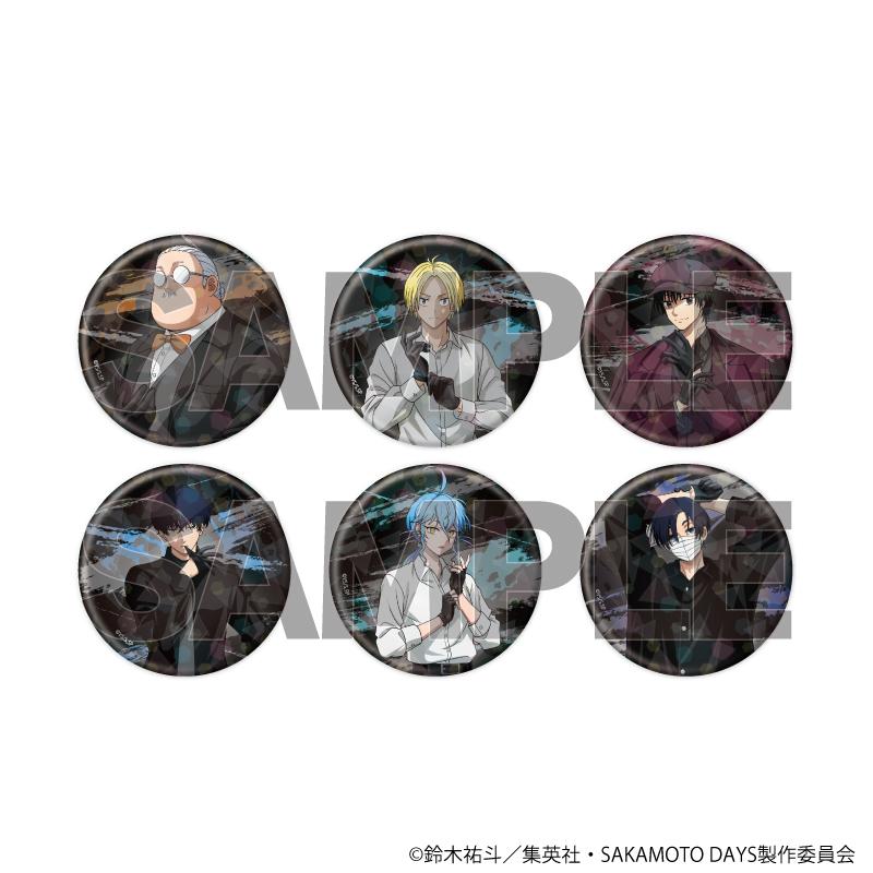 [in Stock] A3 Sakamoto Daily Leather Gloves 57mm Holographic Badge Set, Box of 6 Pieces