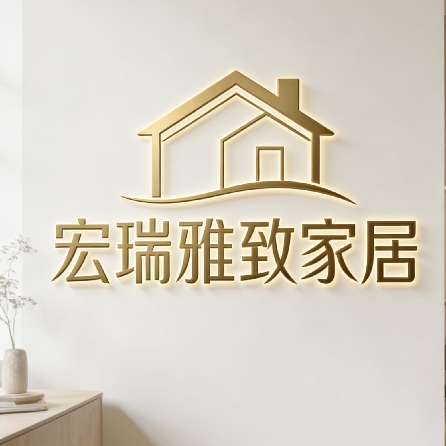 宏瑞雅致家居的LOGO