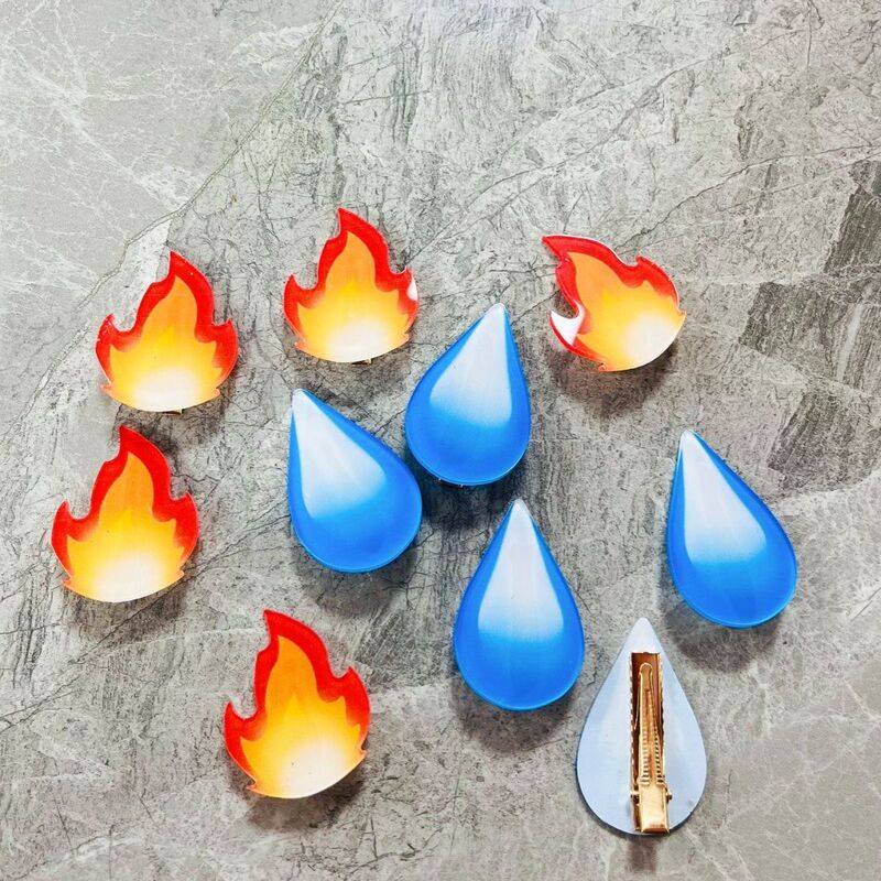 Expressionless Sweating Hairpin with Water Droplets, Same Style Cute Hair Accessory, Funny Hair Clip, Bangs Clip Decoration