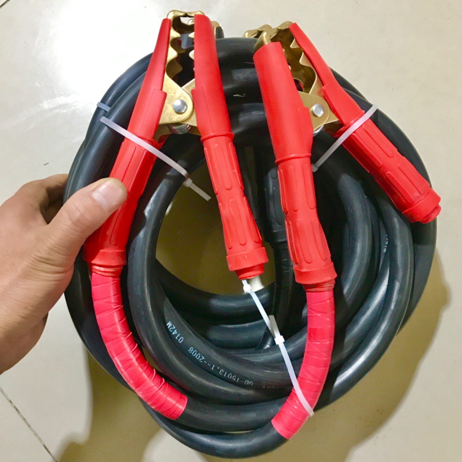 Pure copper wire Copper clip Ride electric car with car wire Bold help car battery take fire wire hit iron rescue wire