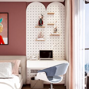 Solid wood hole board custom wall decorative partition storage rack nordic style entrance wooden hanging board entrance storage rack