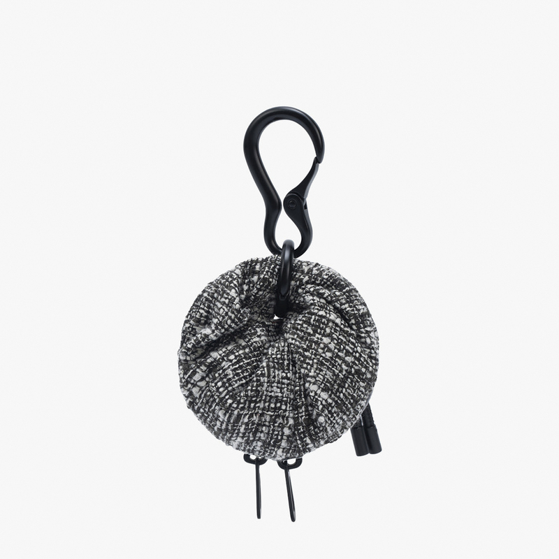 【Autumn/Winter New Arrivals】Cote&Ciel Hook Mini Bag Aóosnanotweed Black&Cream