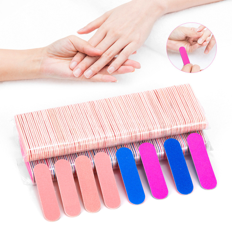 Medical Disposable Nail File Mini Manicure Pink Small File Double-Sided Nail File Manicure Sanding Tool Medical Disposable Nail File Mini Manicure Pink Small File Double-Sided Nail File Manicure Sanding Tool