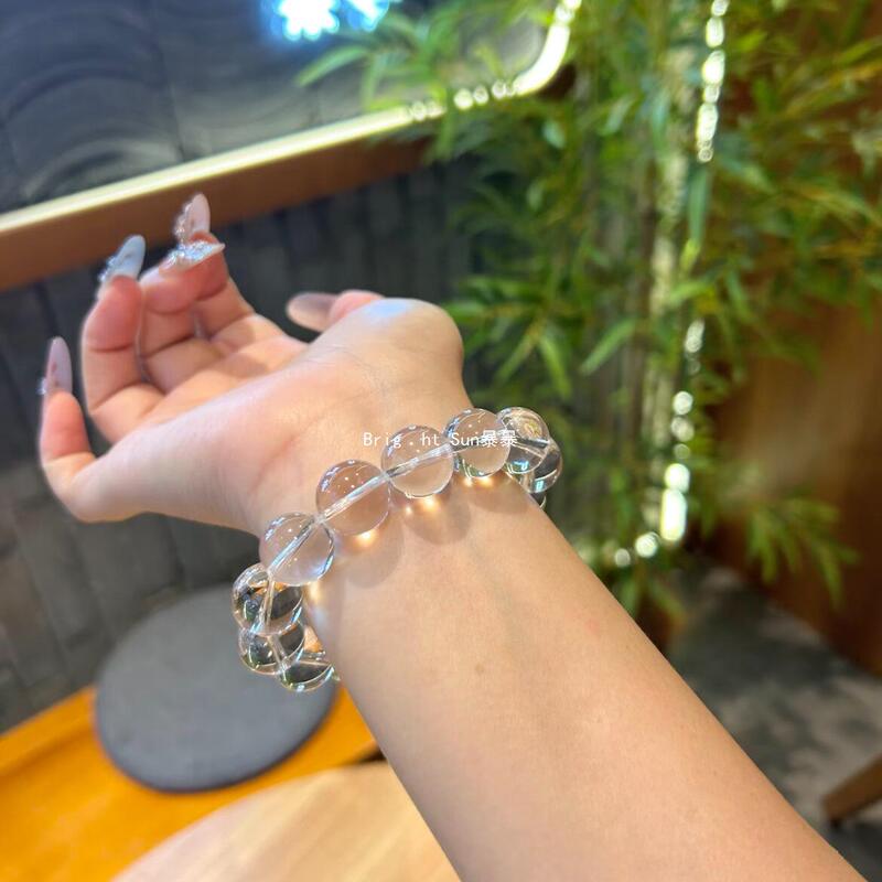 White Crystal Bracelet, Friendship Gift, Versatile and Stylish, Trendy Sweet-Cool Style, Handmade Geometric Round Design, Tiktok White Crystal Bracelet, Friendship Gift, Versatile and Stylish, Trendy Sweet-Cool Style, Handmade Geometric Round Design, Tiktok