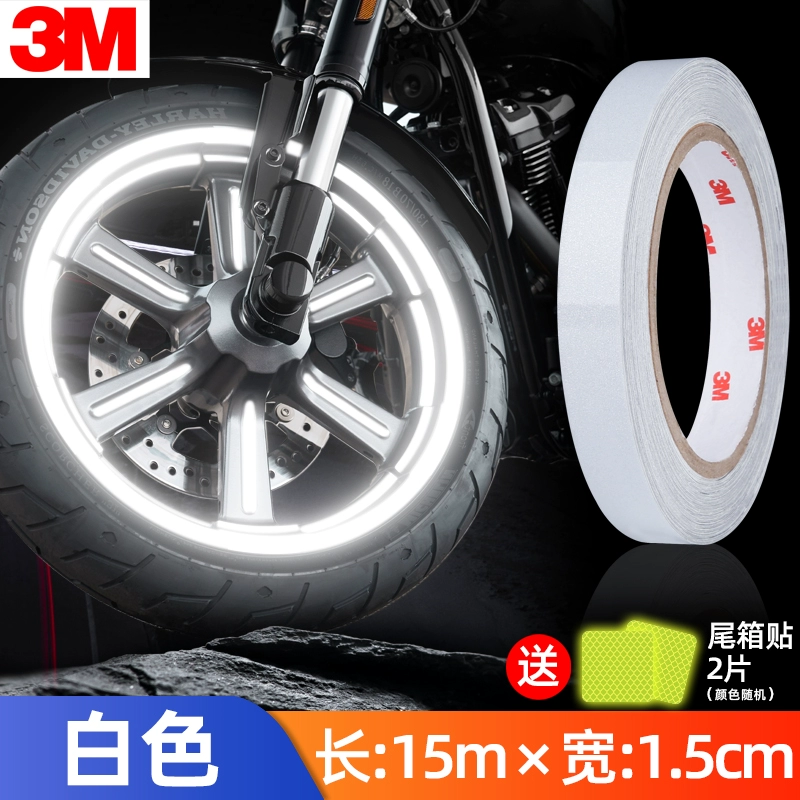 3M Xe Máy Bánh Xe Trung Tâm Phản Quang Dán Thân Xe Cá Tính Chặn Xước Trang Trí Xe Ô Tô Xe Điện Dán Dạ Quang các logo xe hơi 