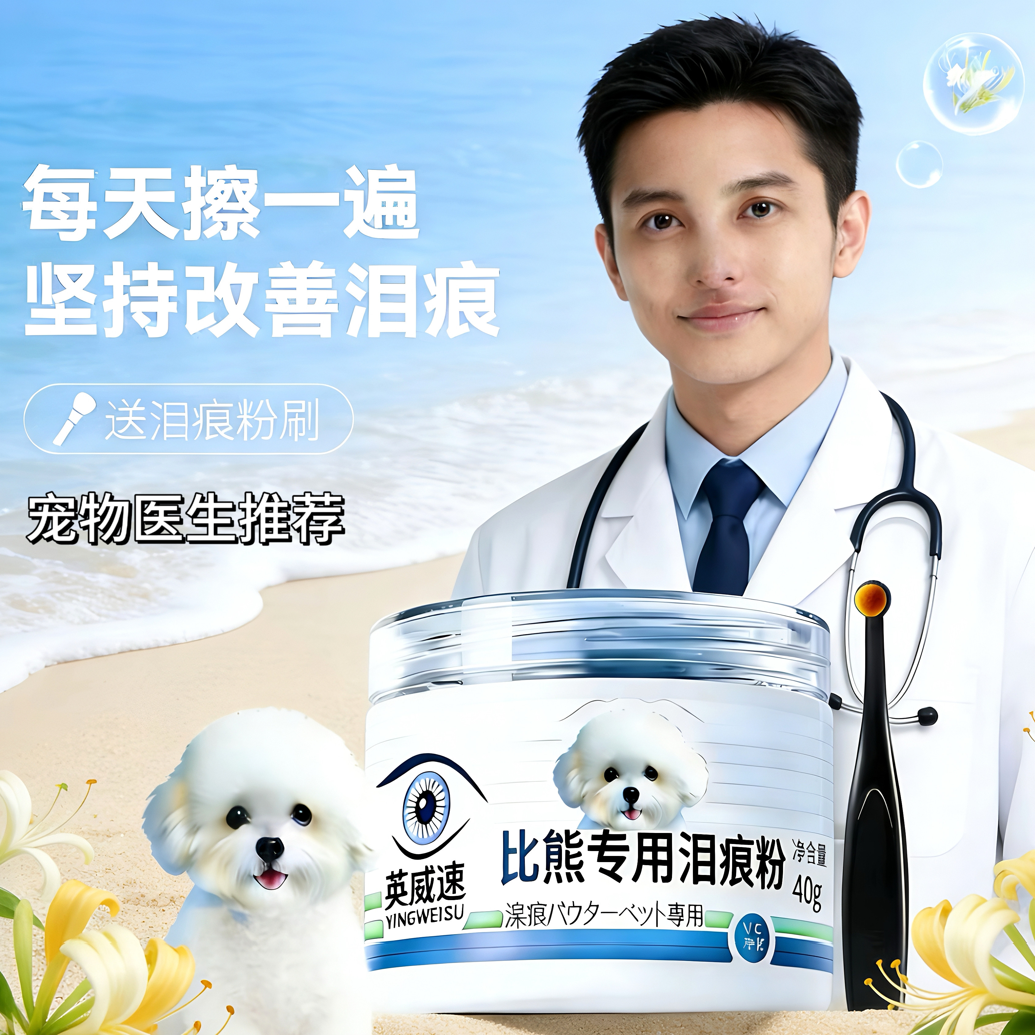 🌟宠物眼泪清洁新选择 | KUDU宠物泪痕粉 -眼部清洁-淘宝好物网