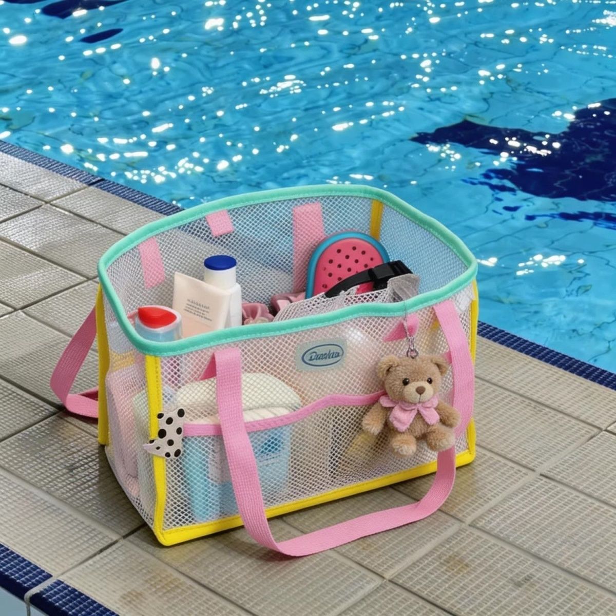 Mesh dry and wet separation large capacity swimming fitness bag
