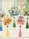 Embroidered Mugwort Sachet, Chinese Style Panda Pendant for Car, Traditional Hanfu Tassel Accessory for Dragon Boat Festival