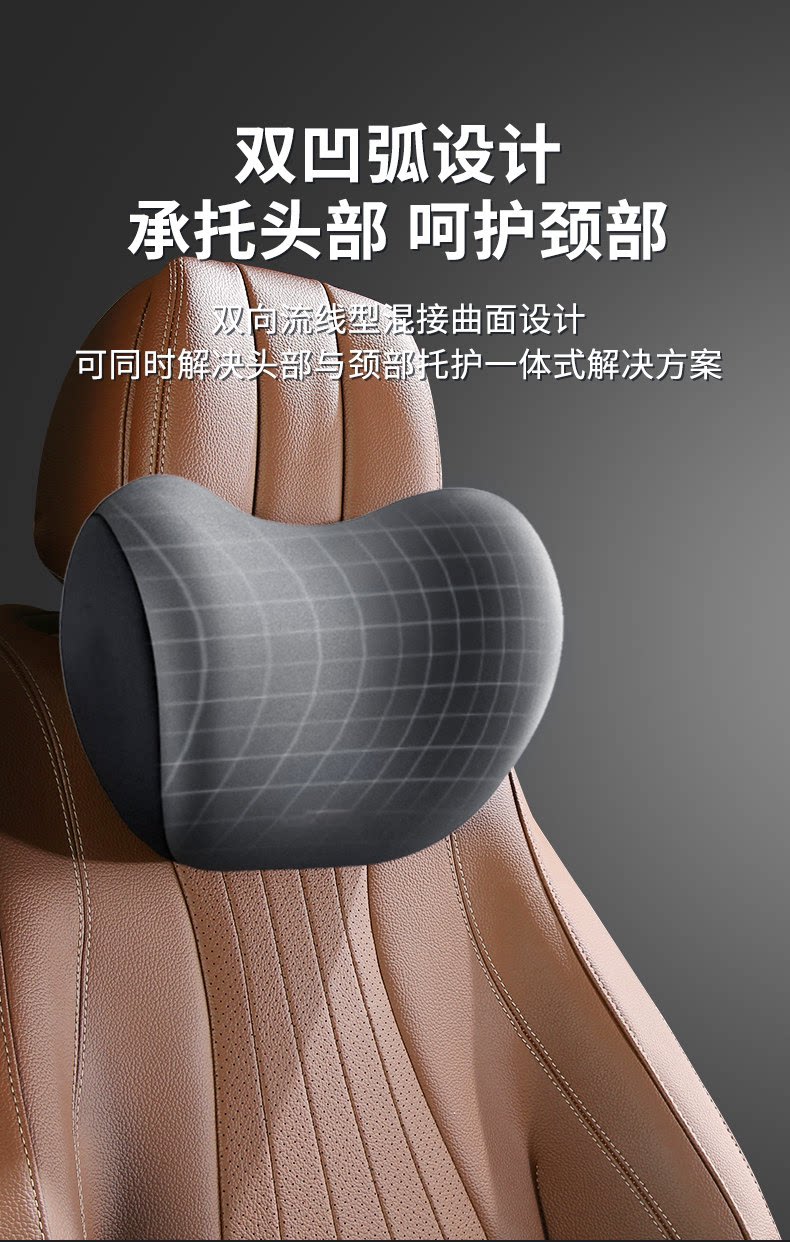 Car Headrest, Lumbar Support, Car Cushion, Seat Backrest, Car Lumbar Pad, Waist Support, Memory Foam Neck Pillow
