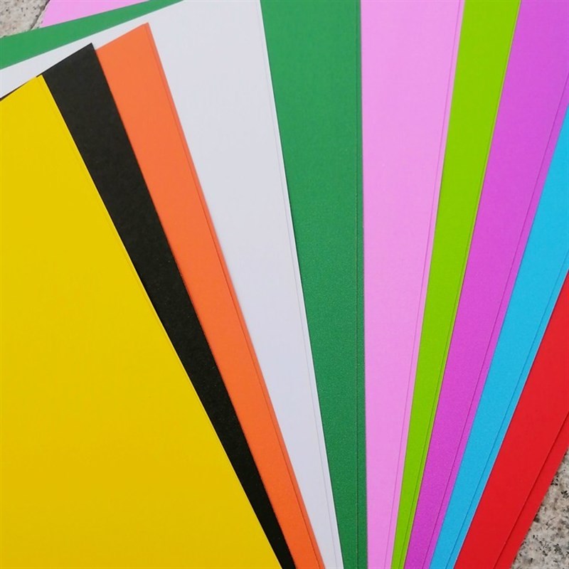 Dasen 200g 8K color hard cardboard 8 open cardboard mixed color thick colored paper children's primary school students making material cardboard
