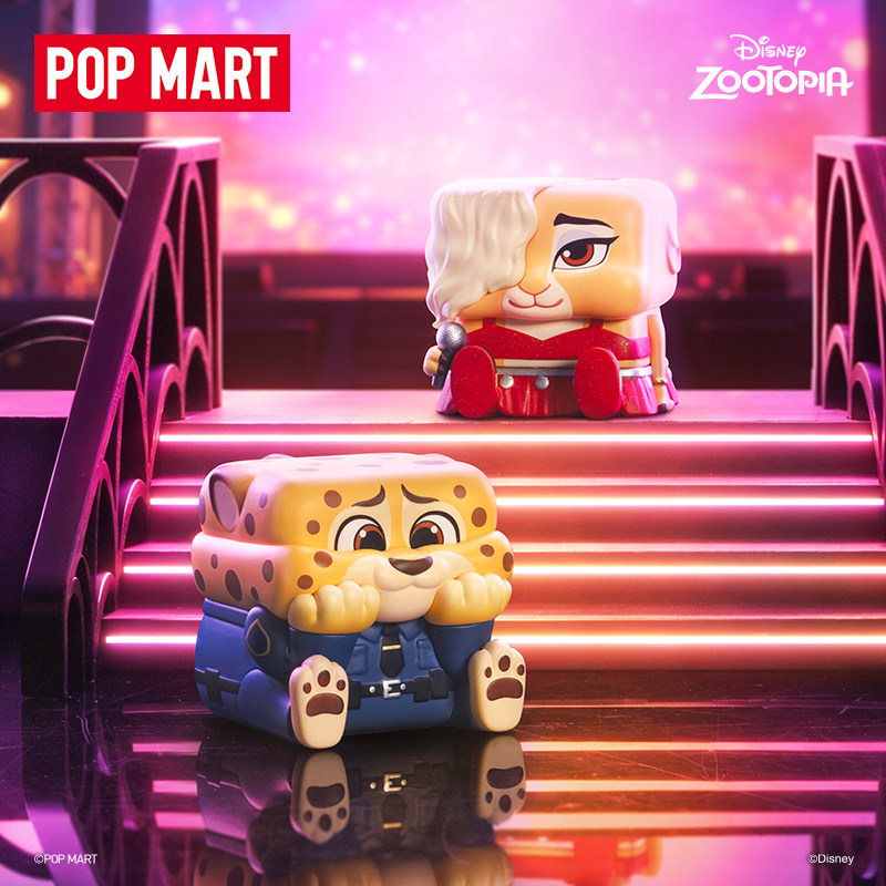 【Popmart】Pop Mart Disney Zootopia Pop Cube-1-2 Series Blind Box Figures