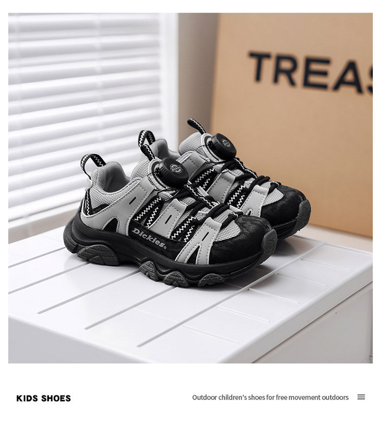 Dickies Kidsren's Sports Shoes New Autumn Style Medium and Large Kidsren's Shoes White-Soled Casual Shoes Non-Slip Boys and Girls Dad Shoes — 19